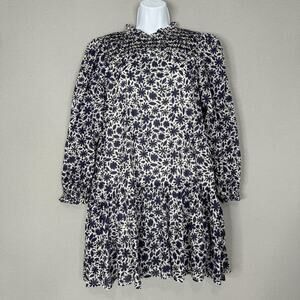 Olivia James The Label Waverly Dress Womens Small White Floral Boho Cottagecore
